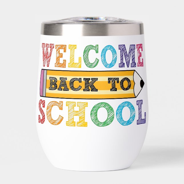 Retour à l'école – Illustration de crayon (Avant)