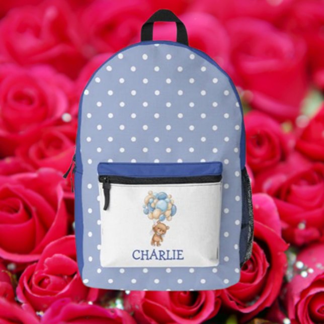 Retour à l'école Jouet Bear thème Sac à dos imprim (Embrace the school year with our Boy Bear theme printed backpack!)