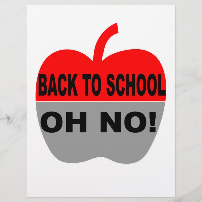 Retour À L'École Oh Non (Devant)