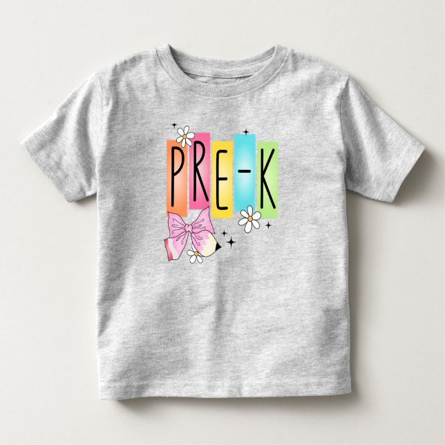 Retour À L'École Pré-Kinder T-Shirt (Devant)