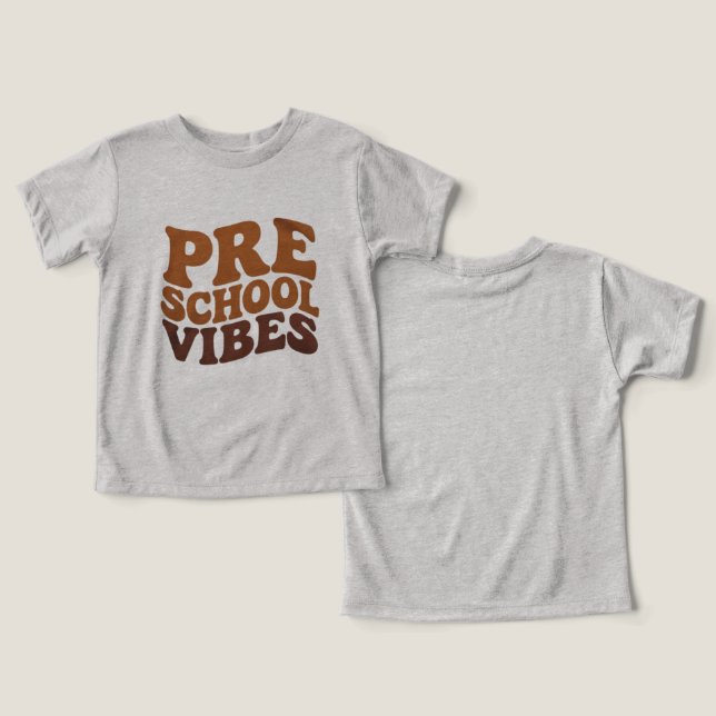 Retour à l'école Premier jour de pré-maternelle Gr (Design Recto & Verso)