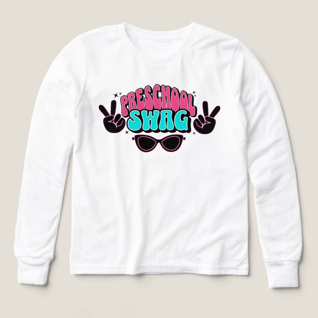 Retour à l'école Préscolaire Swag Design Cool Kid (Motif recto)