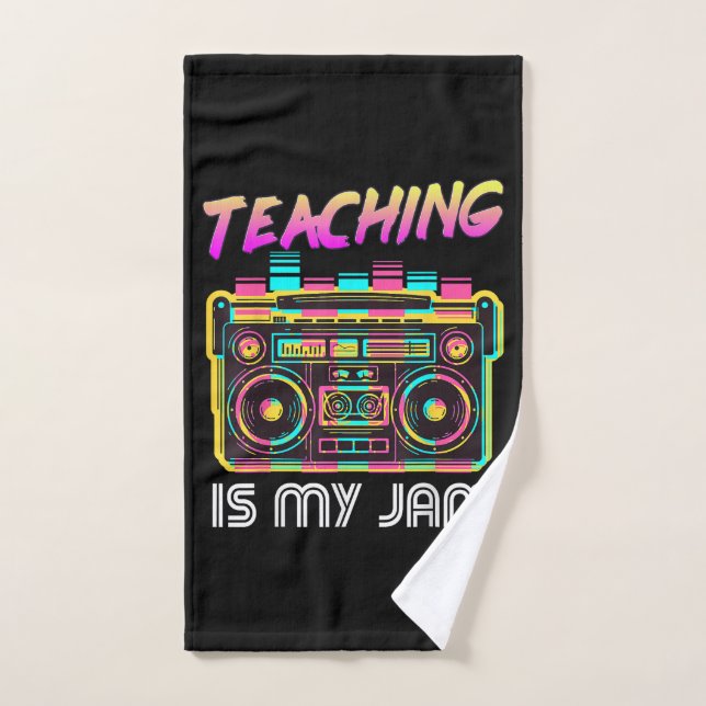 Retour à l'école Rétro Enseigner est mon truc 80s (Serviette à main)