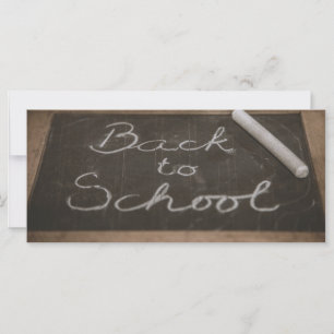 Retour à l'école sur un tableau d'école ancien