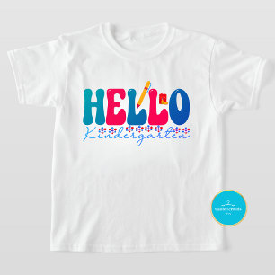 Retour à l'école Tee Bonjour T-shirt jardin d'en