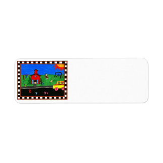 Retour Au Étiquette de adresse De L'École