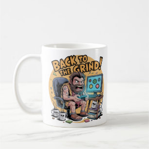 Retour au Travail Mug Bureau Drôle Caveman