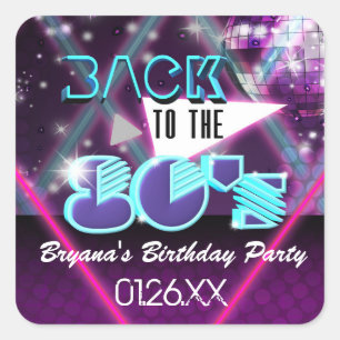 Retour aux années 80 Autocollant Glam Dance Party