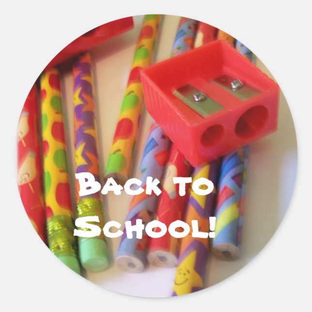 retour aux autocollants scolaires (Devant)