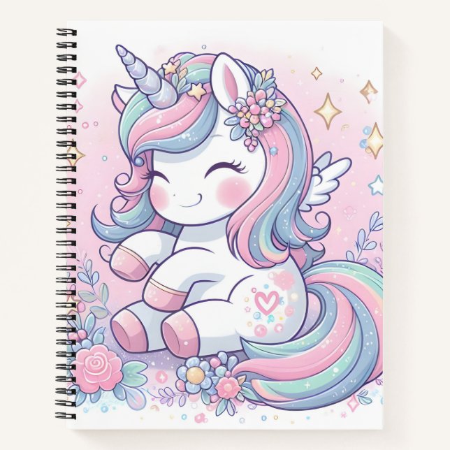 retour aux carnets scolaires licorne (Devant)