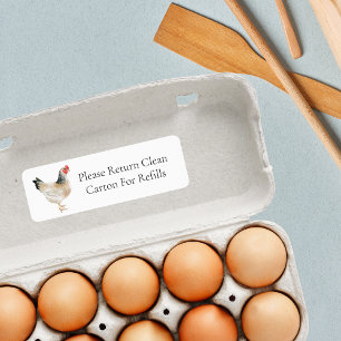 Retour Carton Egg Étiquette Carton