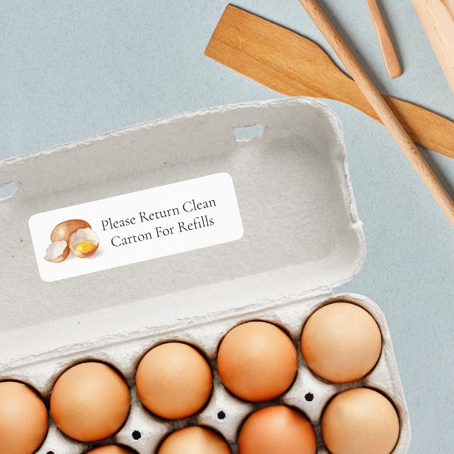 Retour Carton Egg Étiquette Carton (Créateur téléchargé)