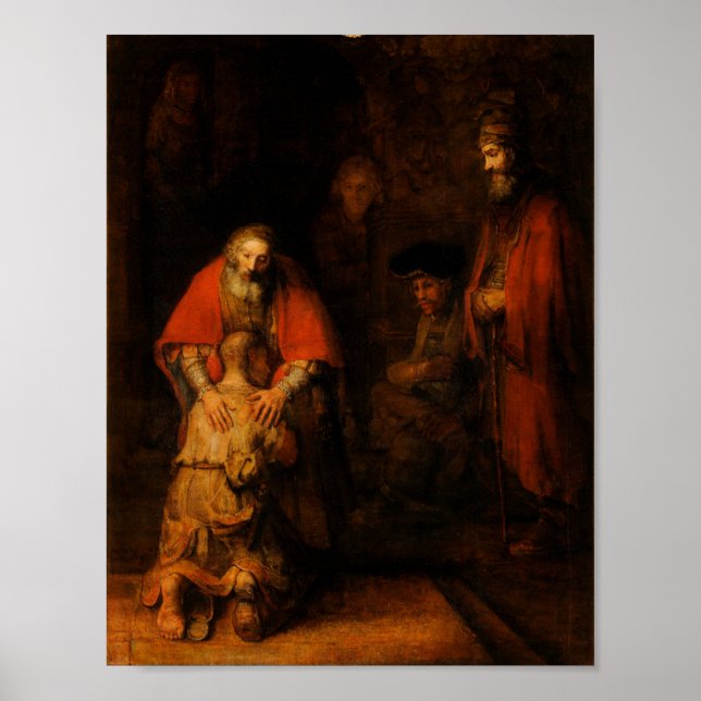 Retour du fils prodigue - Rembrandt - Poster (Devant)