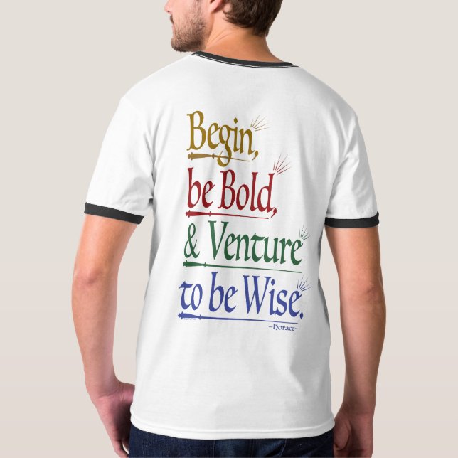 Retour - Magical Horace Citation T-shirt Ringer (Dos)