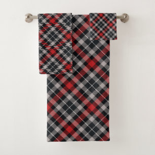 Retour Pays Cabine Noir Rouge & Gris Tartan Plaid