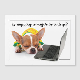 Retourner à l'école College Drôle Napping Dog sur 