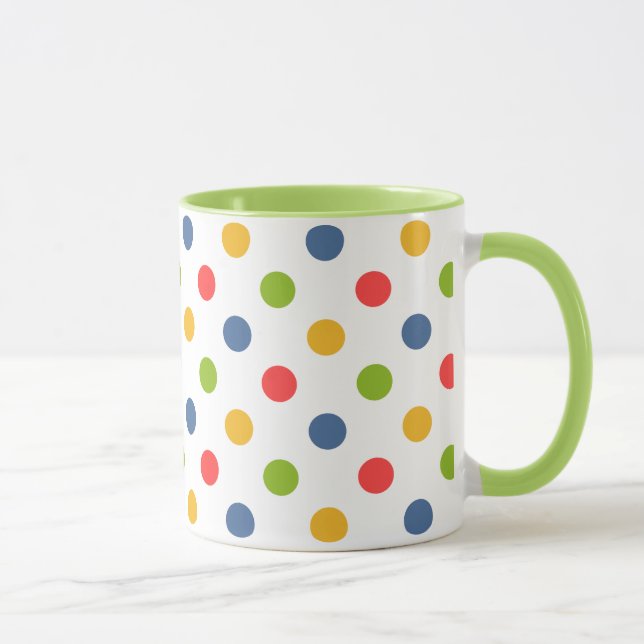 "Retourner À L'École" Pots colorés Mug (Droite)