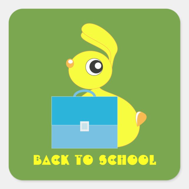 Retourner à l'école Sticker (Devant)