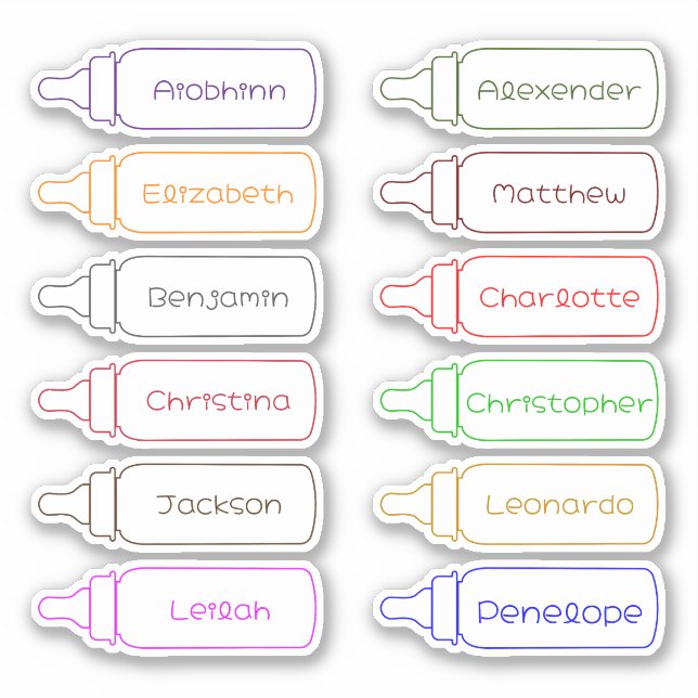 Retourner à l'école Stickers de noms multiples per (Devant)