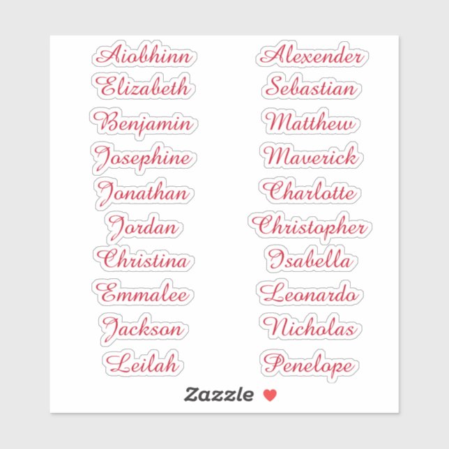 Retourner à l'école Stickers de noms multiples per (Feuille)