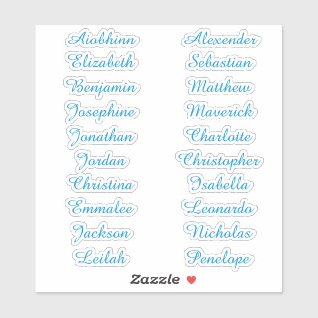 Retourner à l'école Stickers de noms multiples per (Feuille)