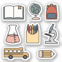 Retourner à l'école Stickers Planificateur Bus Cra