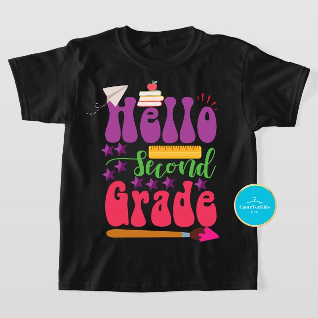 Retourner À L'École Tee - shirt | Bonjour T-shirt  (Créateur téléchargé)