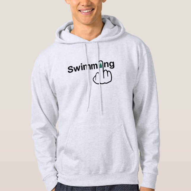 Retourner de natation sweat - shirt à capuche (Devant)