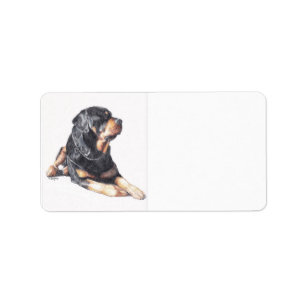 Retourner des étiquettes d'adresse de Dog Art