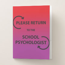 Retourner le dossier de poche - Rouge