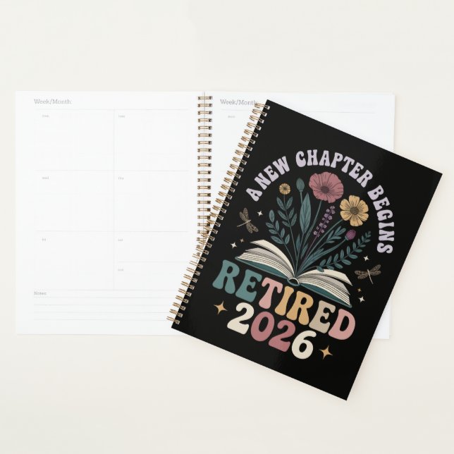 Retraité 2026 Un Nouveau Chapitre Commence (Devant avec enveloppe)