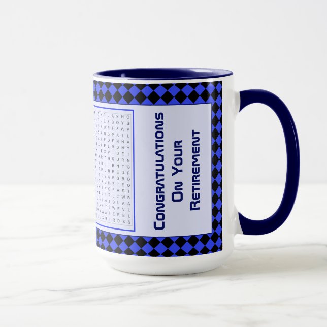 Retraite Beach Jour Jeu Mug (Droite)