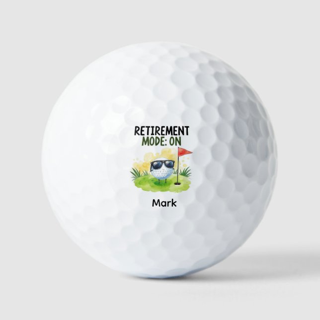 Retraite de golf avec balle sur le green  (Recto)