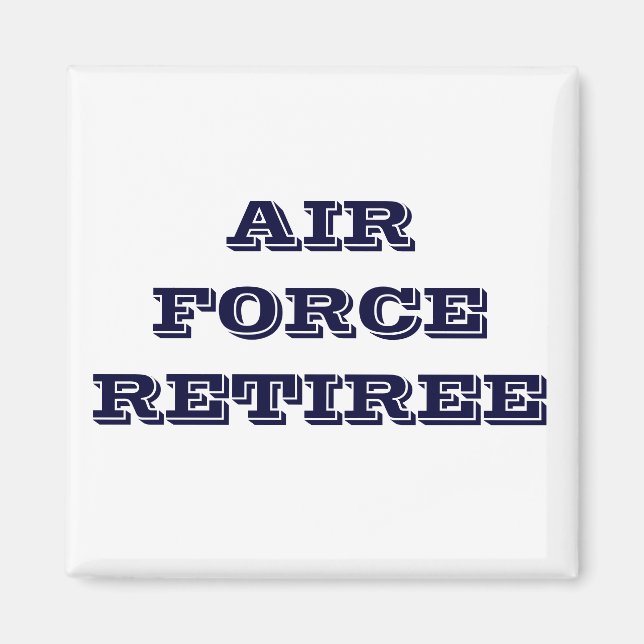 Retraité de l'armée de l'air Magnet (Devant)