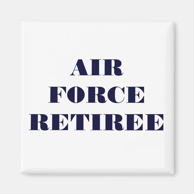 Retraité de l'armée de l'air Magnet (Devant)