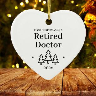 Retraité Docteur retraite Ornement de Noël