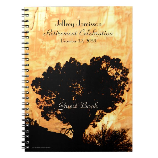 Retraite du livre d'or de la fête, arbre solitaire (Devant)