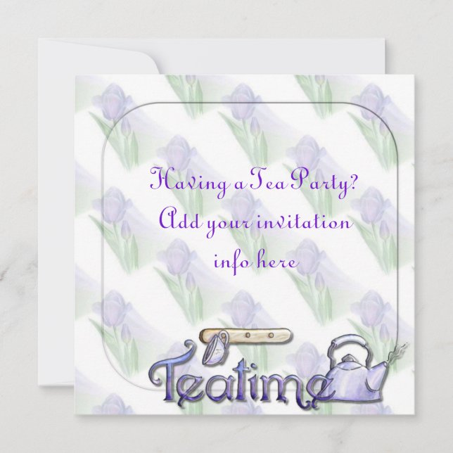 Retraite du Tea Party ou invitation à la fête d'an (Devant)