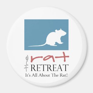Retraite grand 3" de rat aimant rond