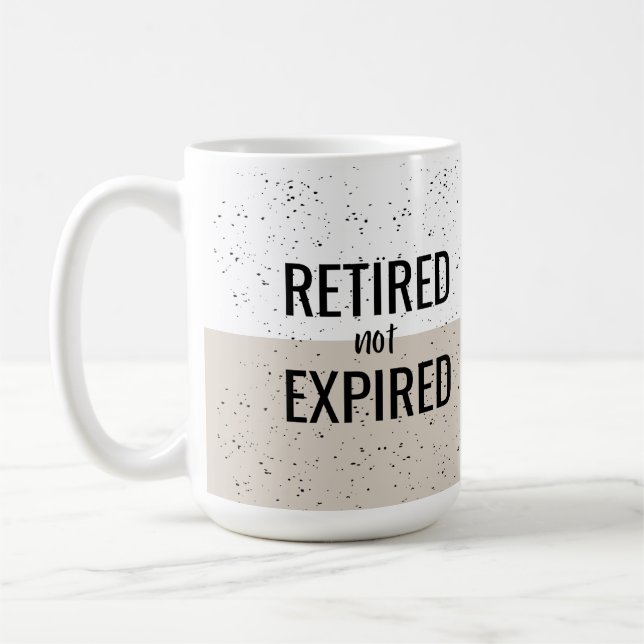 Retraité non expirée Mug (Gauche)