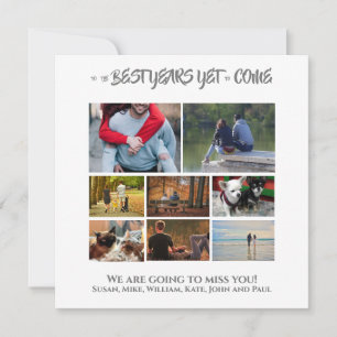 Retraite photo collage entreprise adieu personnali