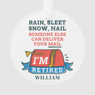 Retraité Postal Worker Custom Mailman Retraite