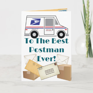 Retraite postale - Carte de remerciements pliée