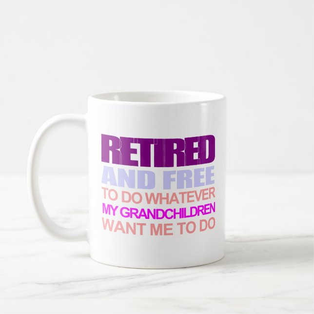 Retraité pour mon petit-fils mug (Gauche)