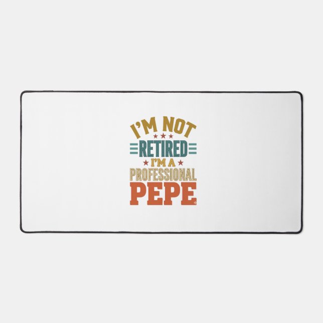 Retraite Professionnelle Pepe Typographie Vintage  (Recto)