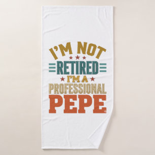 Retraite Professionnelle Pepe Typographie Vintage
