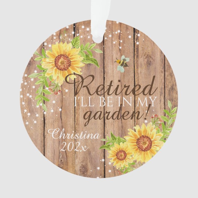 Retraite Rustique Je serai dans mon Jardin Floral (devant)