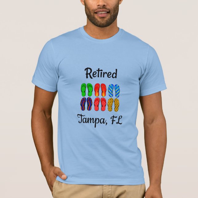 Retraité - Tampa, FL, T-shirt (Devant)