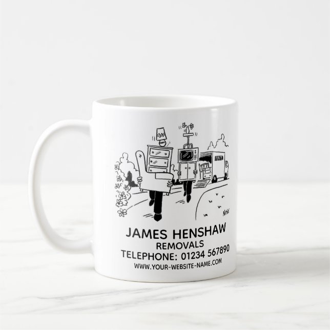 Retraits de maisons Promotionnels Café Mug (Gauche)