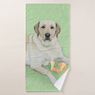 Retriever du Labrador jaune et balles de tennis Pe
